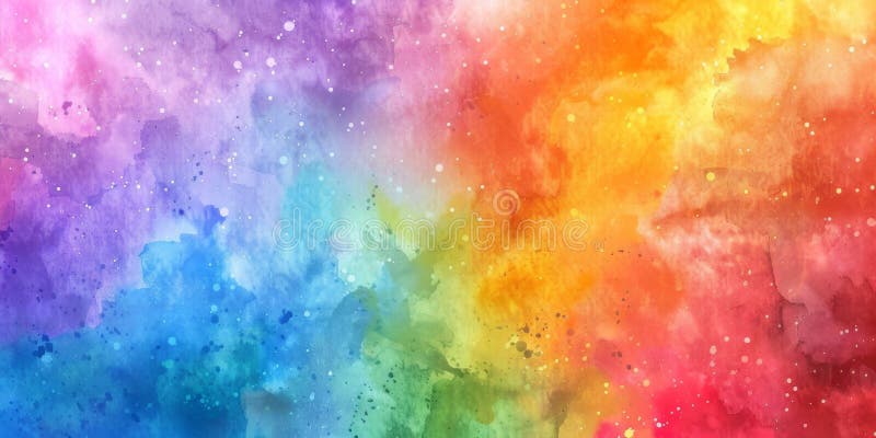 A vibrant watercolor background featuring a rainbow of colors including magenta, electric blue, and more. The colors create a beautiful pattern reminiscent of the sky AI generated. A vibrant watercolor background featuring a rainbow of colors including magenta, electric blue, and more. The colors create a beautiful pattern reminiscent of the sky AI generated