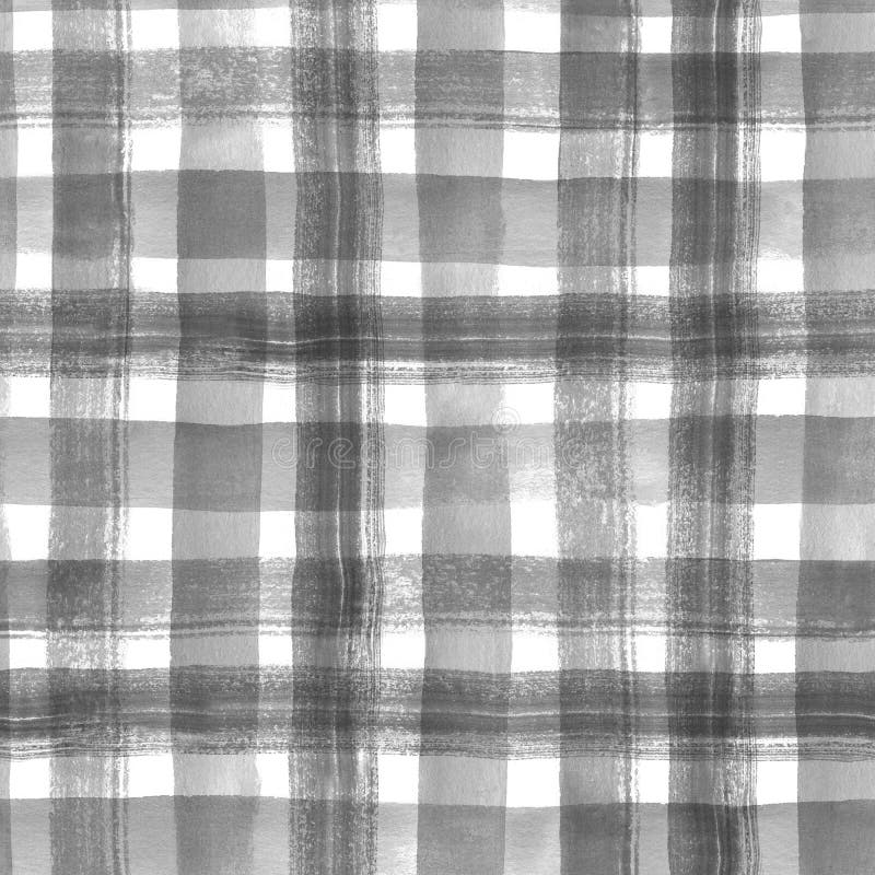 Нашивки акварели Checkered безшовная картина 2 иллюстрация вектора Нашивки акварели Checkered безшовная картина 2 иллюстрация вектора
