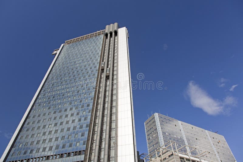 Неаполь, центр Businness (Centro Direzionale), 23-ье марта 2015 стоковая фотография Неаполь, центр Businness (Centro Direzionale), 23-ье марта 2015 стоковая фотография