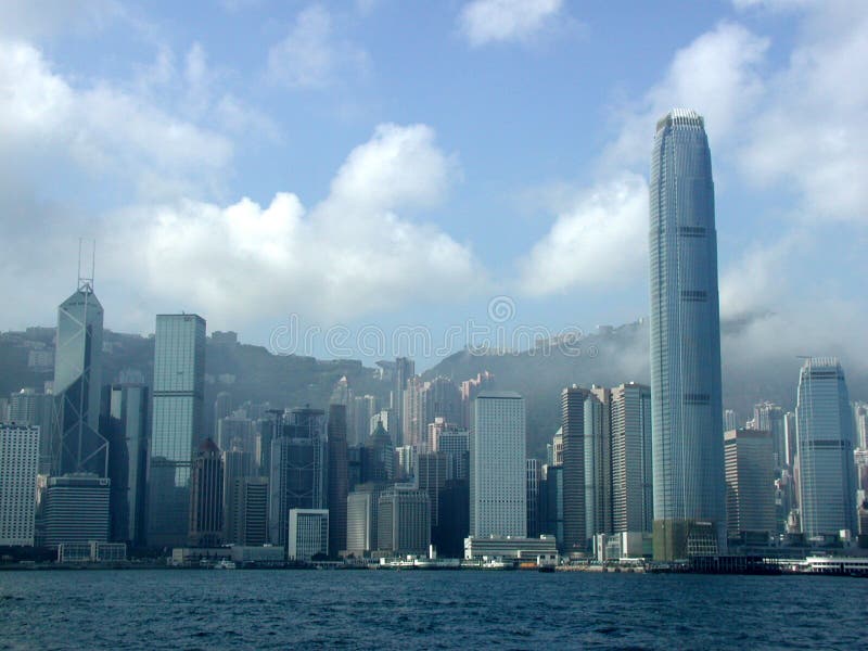 небоскребы Hong Kong города стоковые изображения небоскребы Hong Kong города стоковые изображения