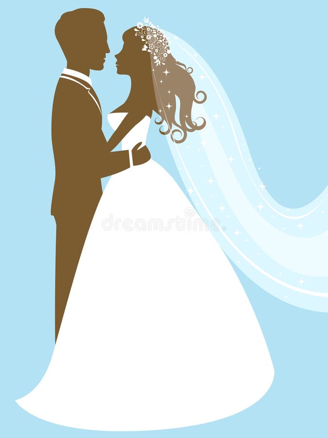 Невеста и groom бесплатная иллюстрация Невеста и groom бесплатная иллюстрация