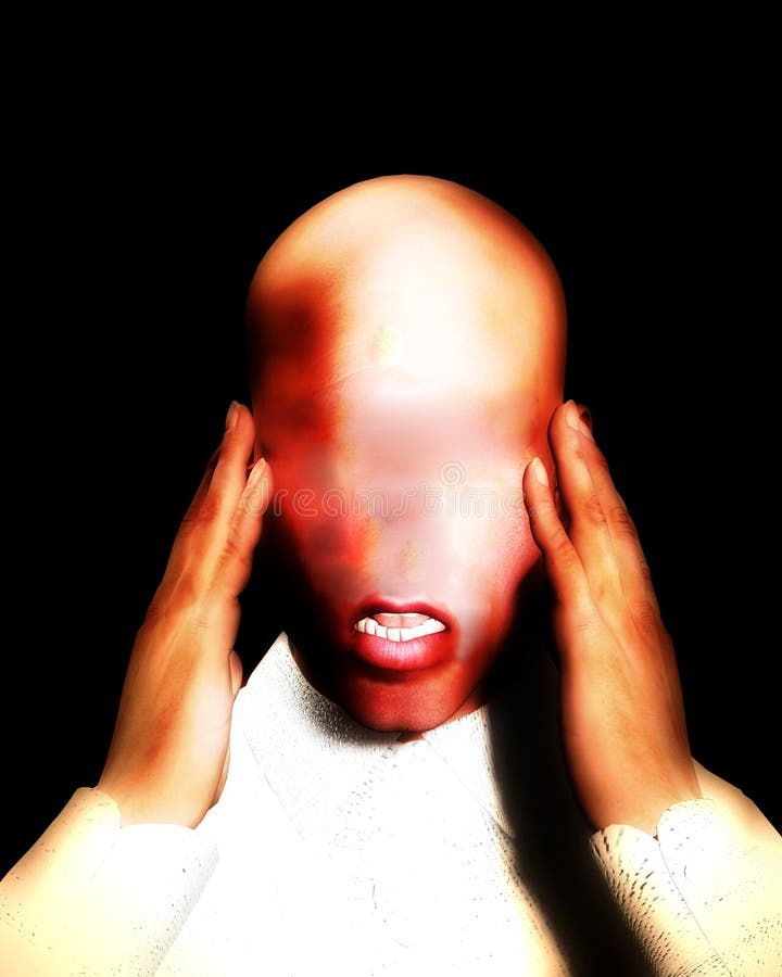 A surreal image of a surreal head. A surreal image of a surreal head.