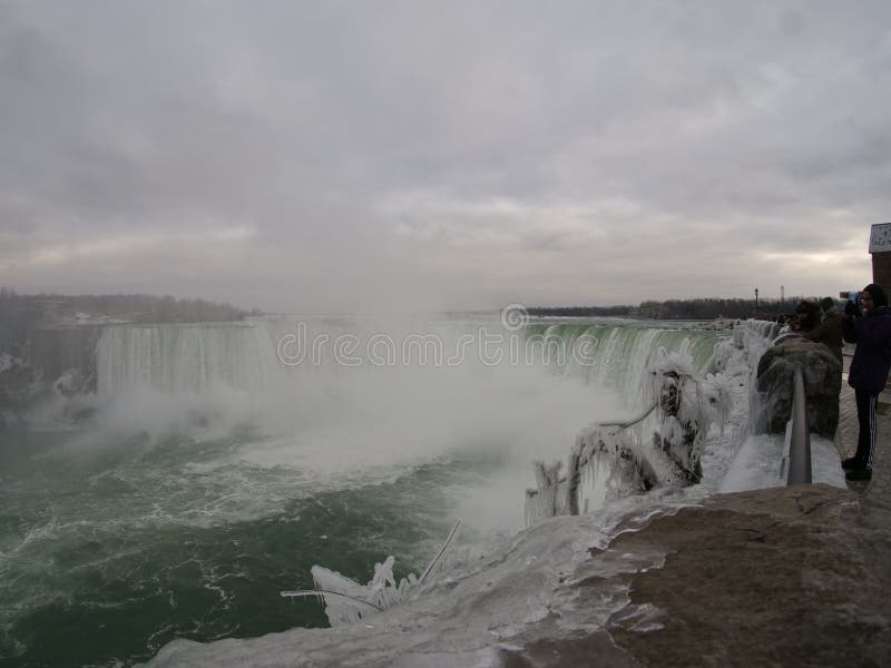 A massive ice storm hits Niagara Falls, Ontario  coating everything in a thick, beautiful but deadly layer of ice. A massive ice storm hits Niagara Falls, Ontario  coating everything in a thick, beautiful but deadly layer of ice