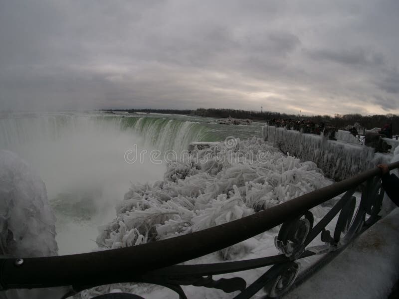 A massive ice storm hits Niagara Falls, Ontario  coating everything in a thick, beautiful but deadly layer of ice. A massive ice storm hits Niagara Falls, Ontario  coating everything in a thick, beautiful but deadly layer of ice