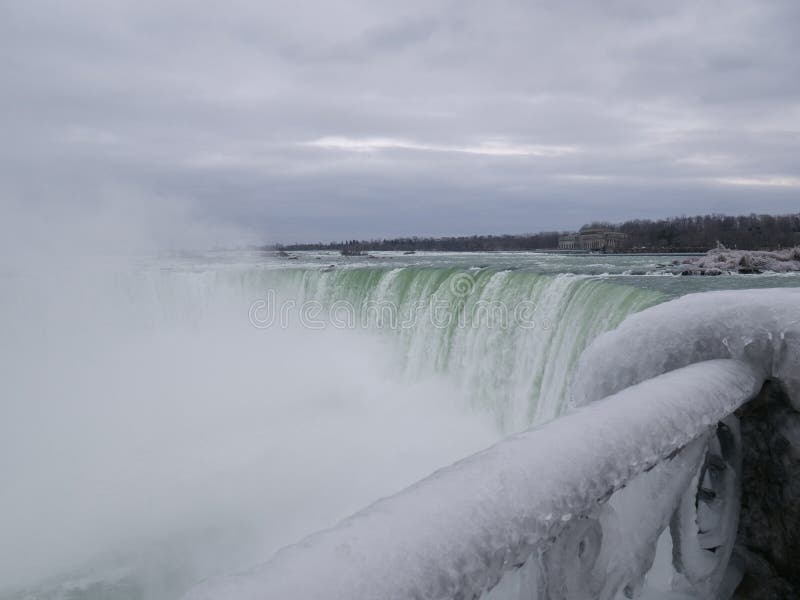 A massive ice storm hits Niagara Falls, Ontario  coating everything in a thick, beautiful but deadly layer of ice. A massive ice storm hits Niagara Falls, Ontario  coating everything in a thick, beautiful but deadly layer of ice