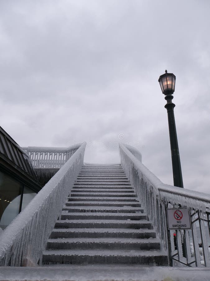 A massive ice storm hits Niagara Falls, Ontario  coating everything in a thick, beautiful but deadly layer of ice. A massive ice storm hits Niagara Falls, Ontario  coating everything in a thick, beautiful but deadly layer of ice