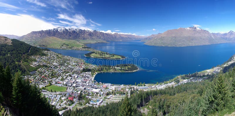 новый queenstown zealand стоковые фотографии rf новый queenstown zealand стоковые фотографии rf