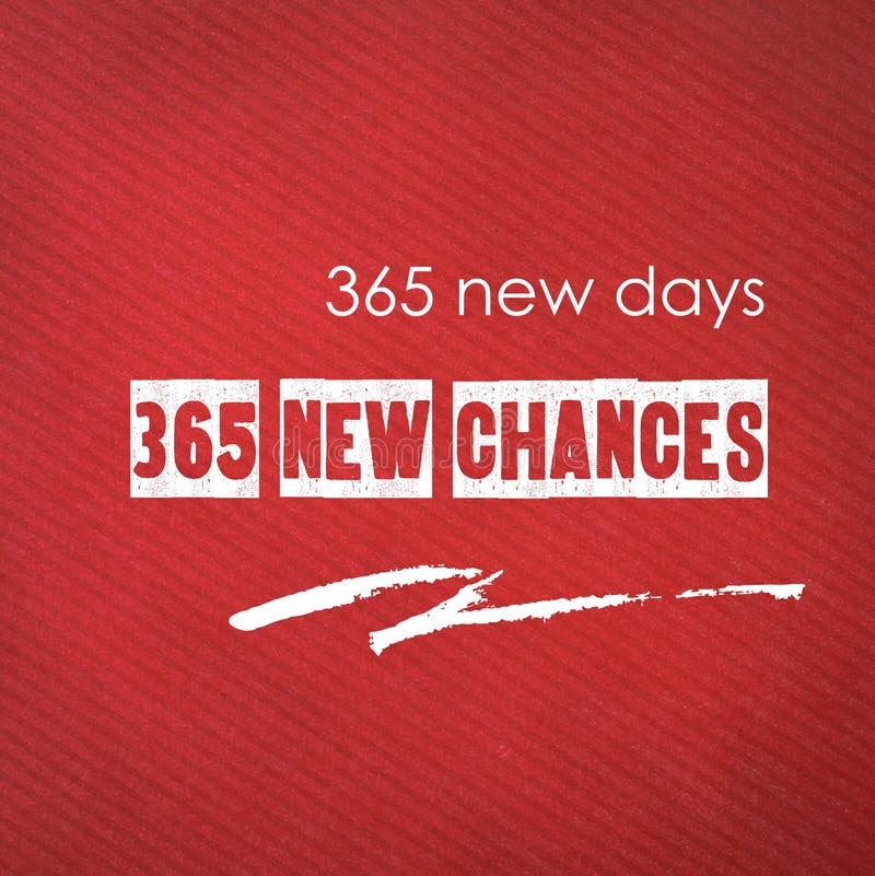 365 новых дней, 365 новых шансов: цитата на красном бумажном backgroun стоковые фото 365 новых дней, 365 новых шансов: цитата на красном бумажном backgroun стоковые фото