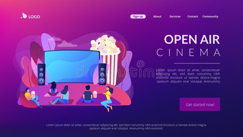 pen air cinema concept landing page