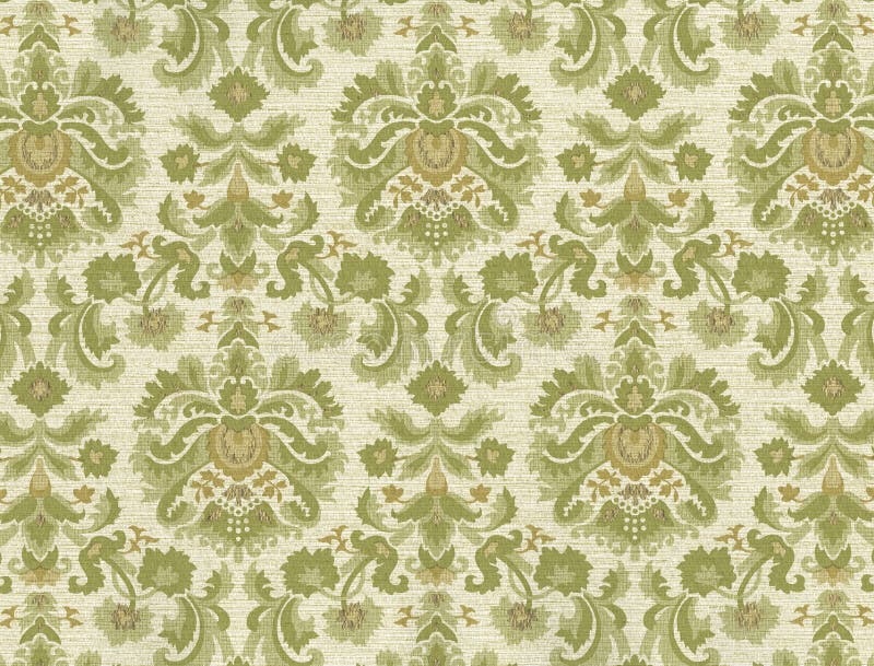 Historic old wallpaper with floral pattern. Historic old wallpaper with floral pattern