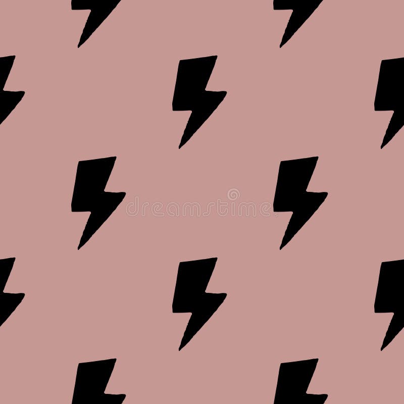 Образец творческого фоне безшовная». Черные ударов молнии. Обои thunderbolt бесплатная иллюстрация
