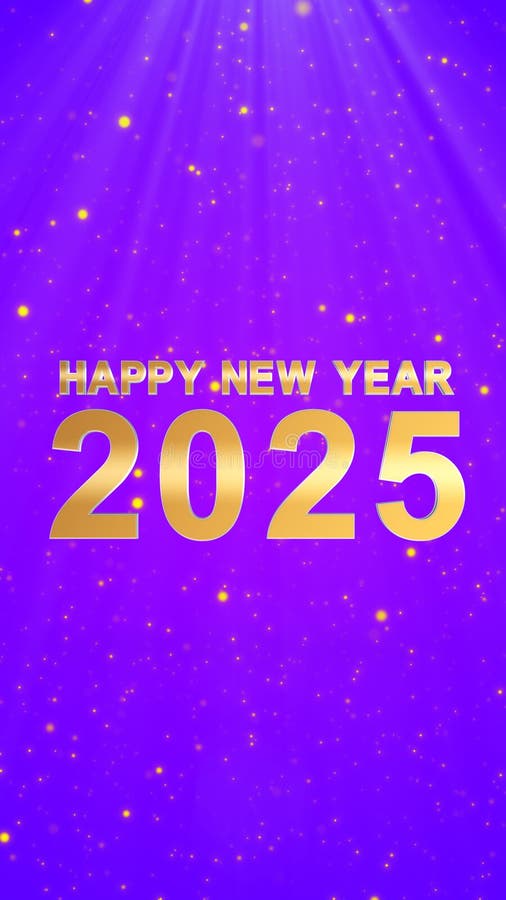 обратный отсчет до 2025 года на фиолетовом фоне бесплатная иллюстрация