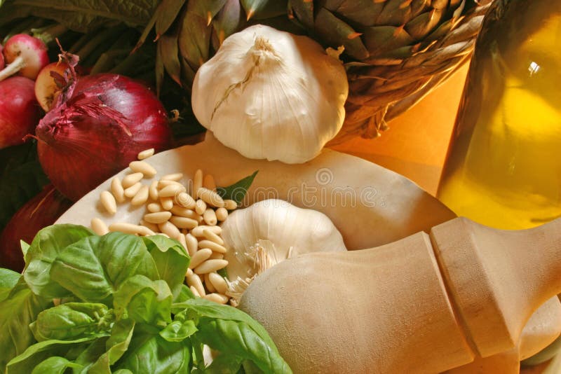 Vegetable elements, food ingredients, Italy. Vegetable elements, food ingredients, Italy