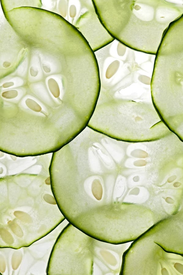 Sliced cucumber. Sliced cucumber