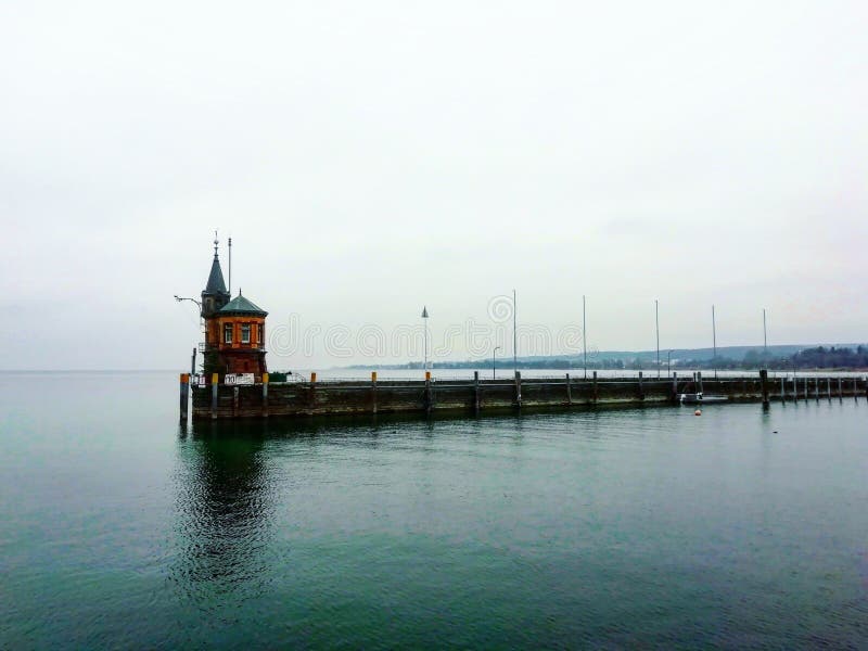 Озеро, Bodensee, Констанц, Германия, природа, небо стоковое изображение Озеро, Bodensee, Констанц, Германия, природа, небо стоковое изображение