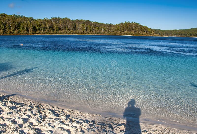 Lake Mc Kenzie at sunset in Fraser Island, Queensland - Australia. Lake Mc Kenzie at sunset in Fraser Island, Queensland - Australia