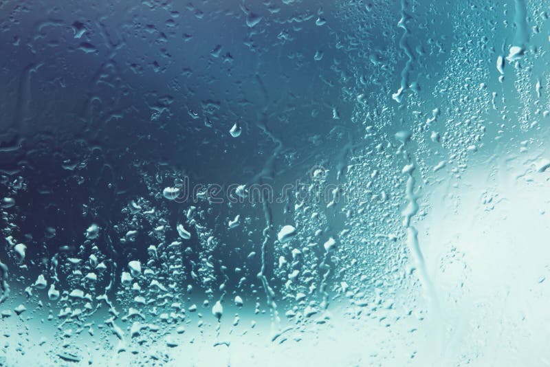 Water drops on window glass. Water drops on window glass