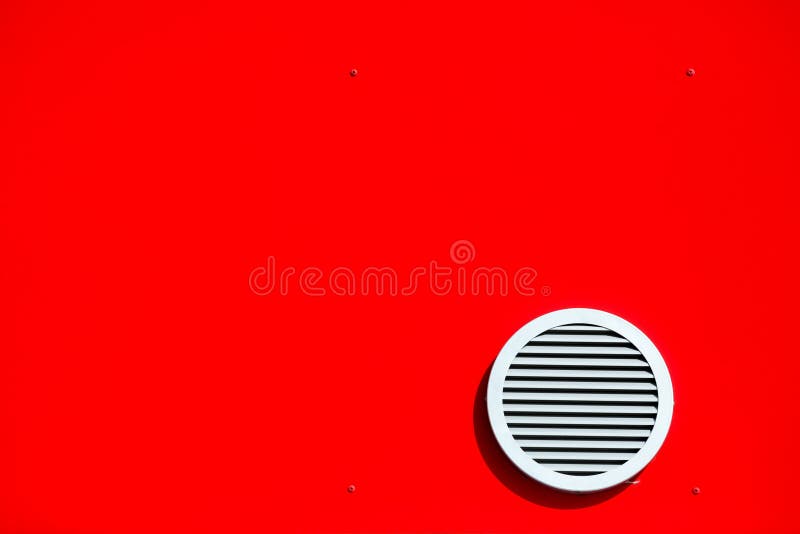 Ventilation system and circle vent window on a wall. Ventilation system and circle vent window on a wall