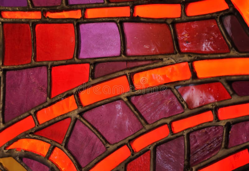 Stained glass window - church - detail - background. Stained glass window - church - detail - background