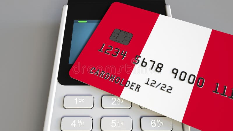 Оплата или стержень POS при кредитная карточка отличая флагом Перу Перуанские розничные коммерция или банковская система схематич стоковое фото Оплата или стержень POS при кредитная карточка отличая флагом Перу Перуанские розничные коммерция или банковская система схематич стоковое фото