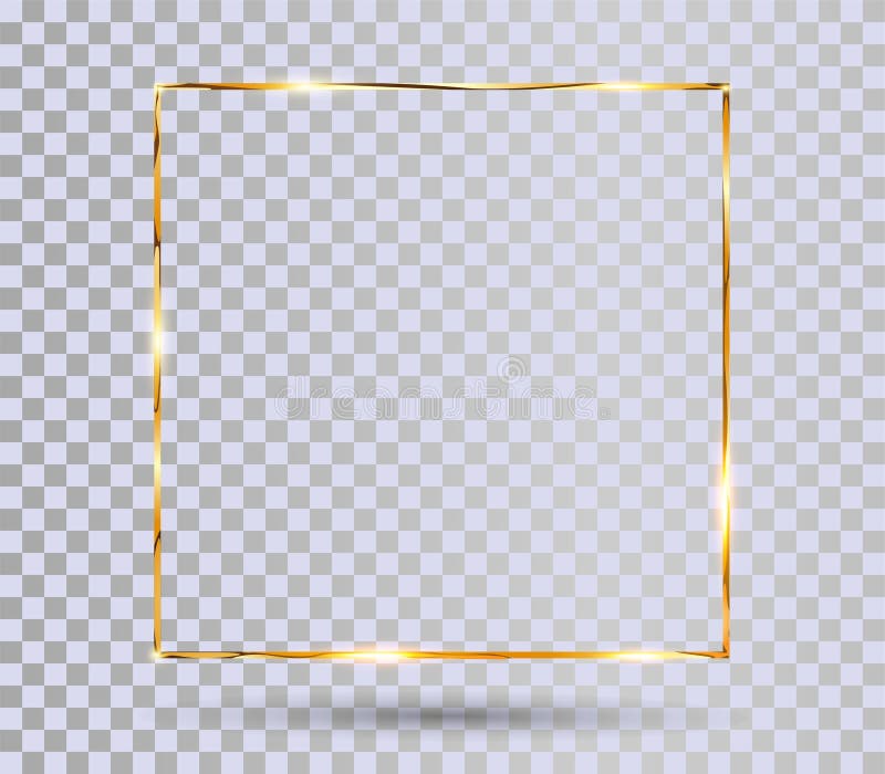 Gold shiny frame