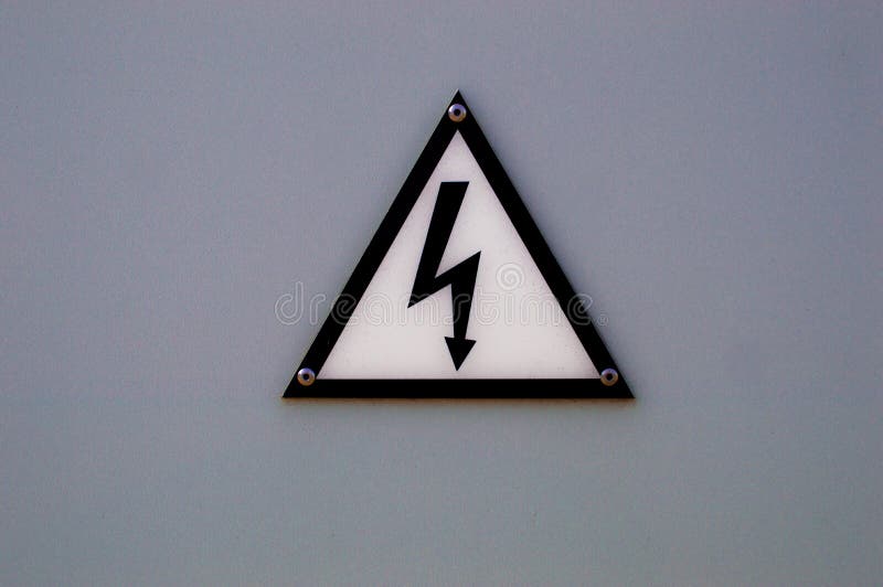 Осведомленный знака eletricity стоковые фото Осведомленный знака eletricity стоковые фото