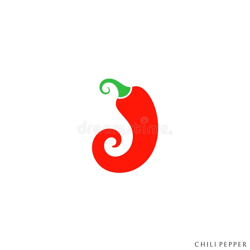 Chili pepper. Red vegetable vector illustration