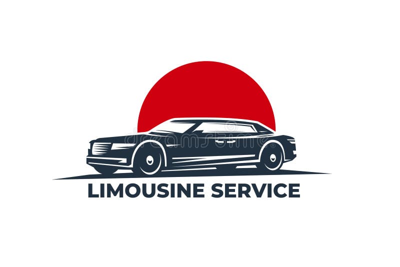Limousine Service Vector Logo EPS 10 File Stock Vector Illustration