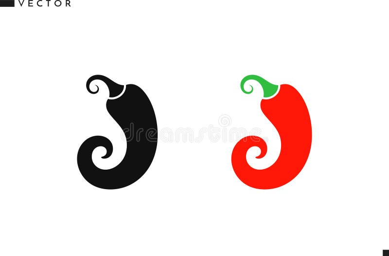 Chili pepper. Red vegetable stock illustration