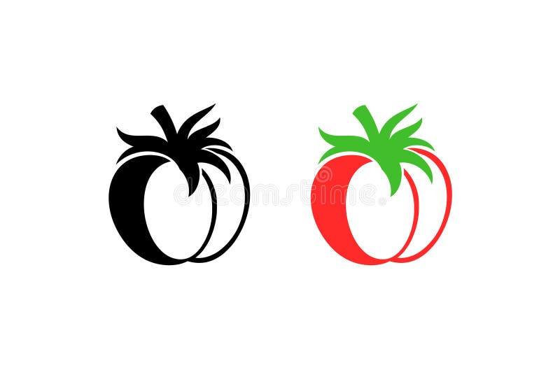 Tomato. Red vegetable stock illustration