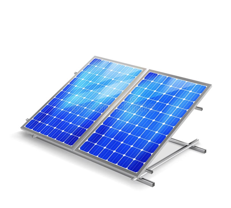 Solar panels. Vector illustration stock illustration