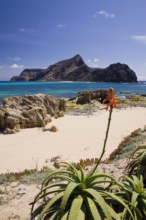 Ilheu da Cal island, Porto Santo, Madeira Islands, Portugal. Ilheu da Cal island, Porto Santo, Madeira Islands, Portugal