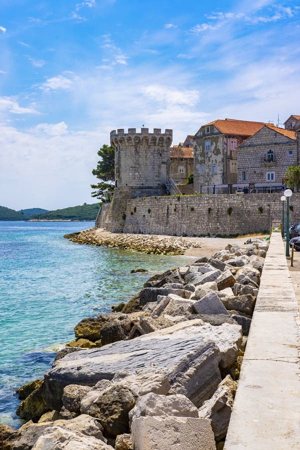 Остров Korcula, Далмация Хорватия стоковые изображения Остров Korcula, Далмация Хорватия стоковые изображения