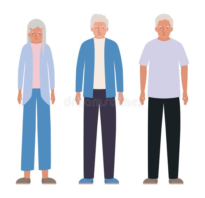 Grandfathers and grandmother design, Elder old person grandparents family senior and people theme Vector illustration. Grandfathers and grandmother design, Elder old person grandparents family senior and people theme Vector illustration