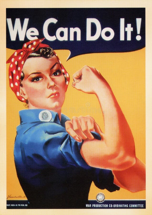 US Vintage Postcard - We Can Do It !. US Vintage Postcard - We Can Do It !