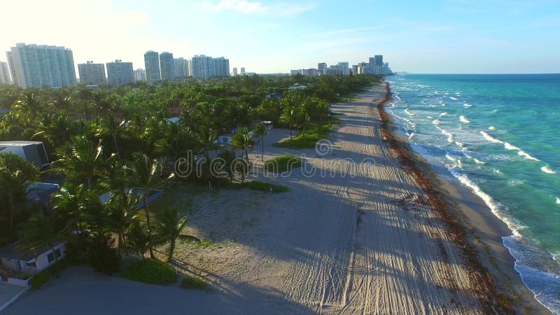 Отснятый видеоматериал 5 Флориды золотого пляжа воздушный