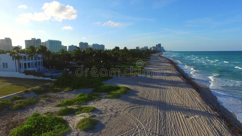 Отснятый видеоматериал 6 Флориды золотого пляжа воздушный