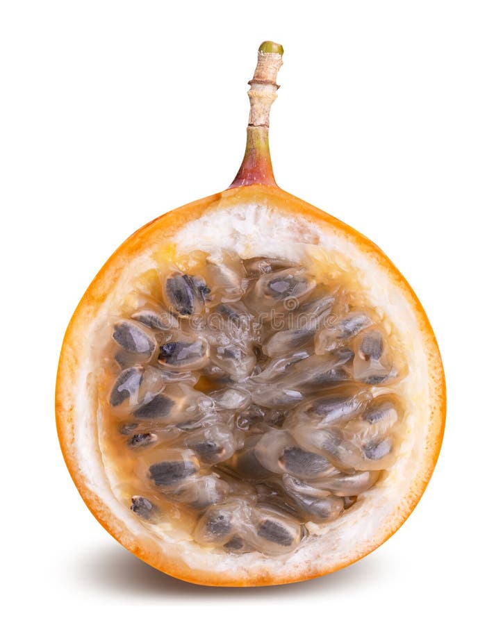 Плодоовощ Granadilla изолированный на белой предпосылке стоковые фото Плодоовощ Granadilla изолированный на белой предпосылке стоковые фото