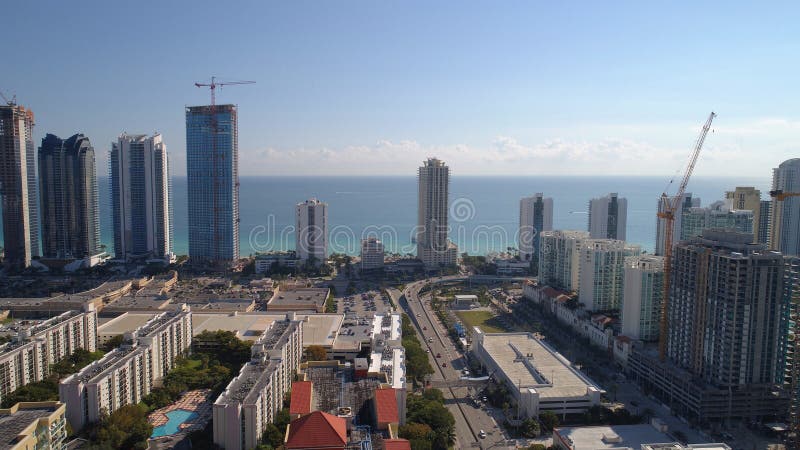 Stock aerial image of Sunny Isles Beach FL, USA. Stock aerial image of Sunny Isles Beach FL, USA