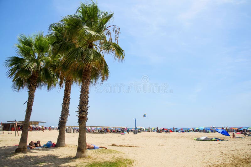 Пляж Llevant, в Salou, Испания стоковые фото Пляж Llevant, в Salou, Испания стоковые фото