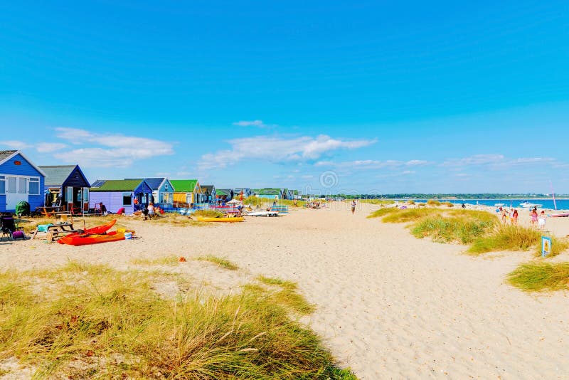 Пляж головы Hengistbury стоковые изображения Пляж головы Hengistbury стоковые изображения