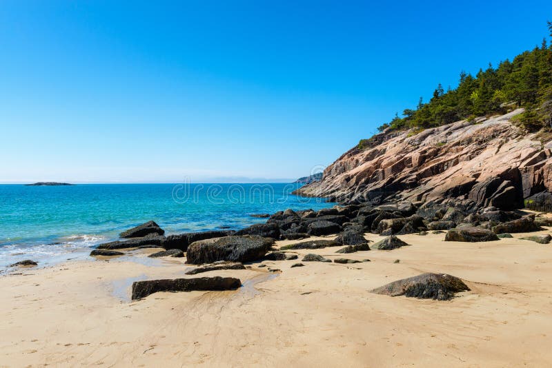 Sand Beach in Acadia National Park, Maine, USA. Sand Beach in Acadia National Park, Maine, USA.