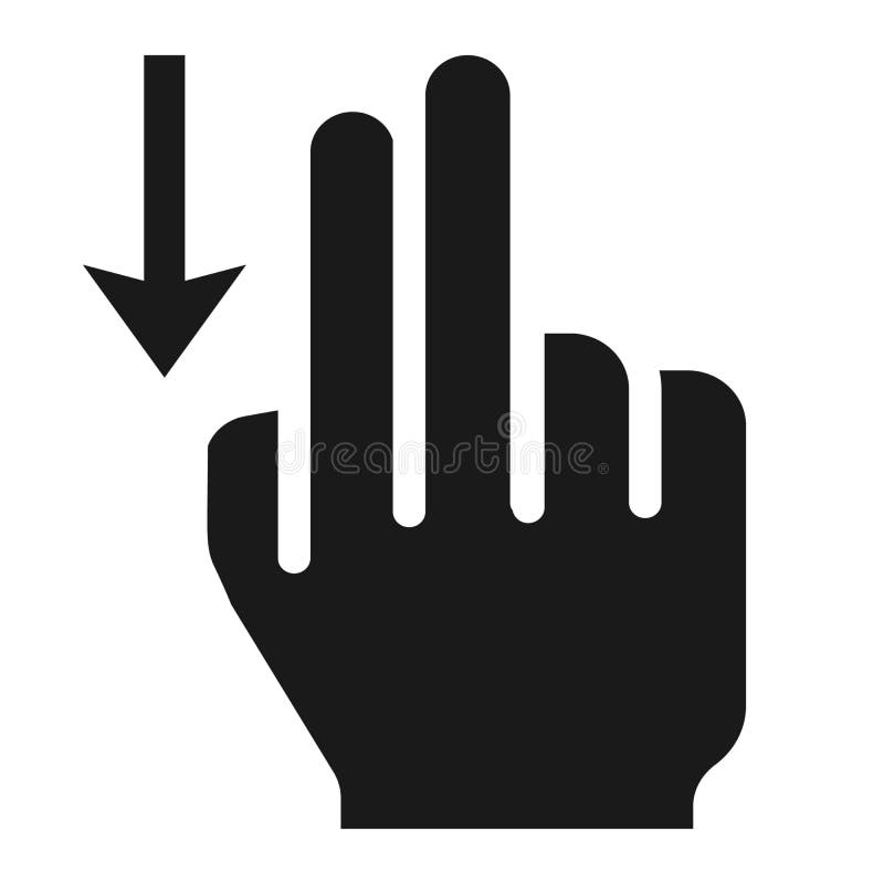 2 finger Swipe down solid icon, touch and hand gestures, mobile interface and drag down vector graphics, a filled pattern on a white background, eps 10. 2 finger Swipe down solid icon, touch and hand gestures, mobile interface and drag down vector graphics, a filled pattern on a white background, eps 10.