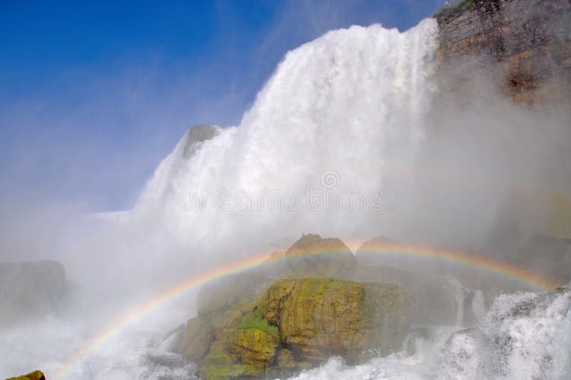 падают радуги niagara стоковое фото падают радуги niagara стоковое фото
