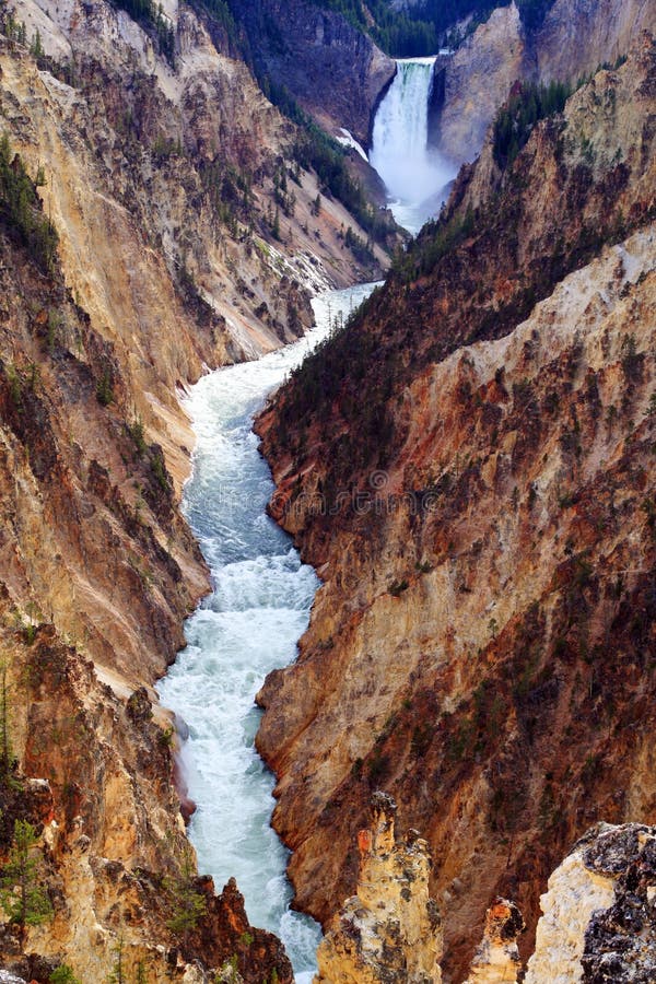 Yellowstone Falls consist of two major waterfalls on the Yellowstone River, within Yellowstone National Park, Wyoming, United States. Yellowstone Falls consist of two major waterfalls on the Yellowstone River, within Yellowstone National Park, Wyoming, United States