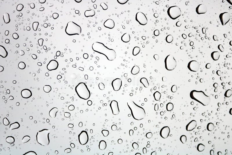 Water drops in car window. Water drops in car window