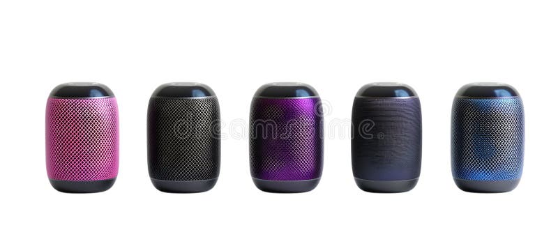 Пакет Bluetooth Speaker на прозрачном фоне для аудио-иконок Tech Design или иллюстраций портативных устройств иллюстрация вектора