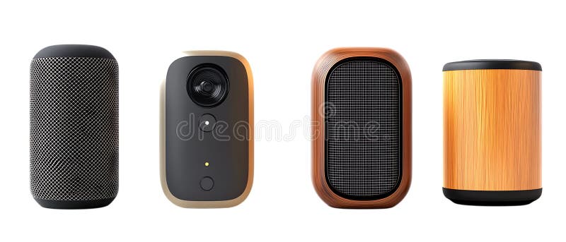 Пакет Bluetooth Speaker на прозрачном фоне для аудио-иконок Tech Design или иллюстраций портативных устройств иллюстрация вектора