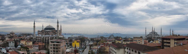 панорама istanbul hdr стоковая фотография rf панорама istanbul hdr стоковая фотография rf