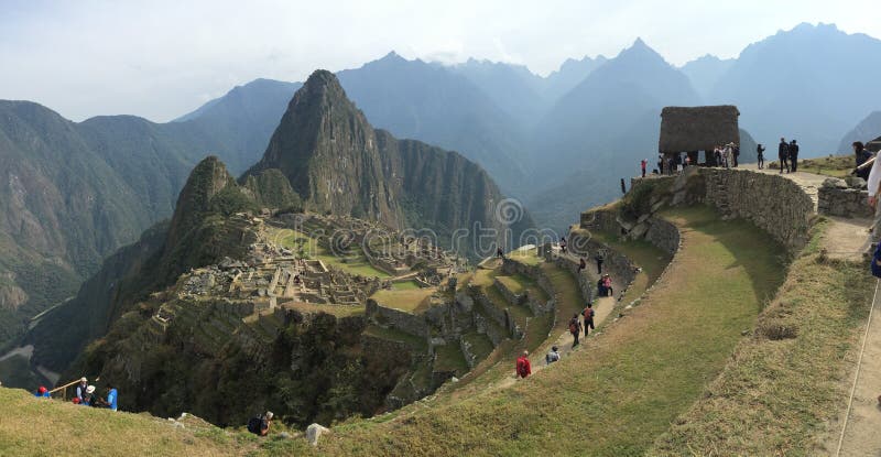 Панорама picchu Machu стоковое изображение Панорама picchu Machu стоковое изображение